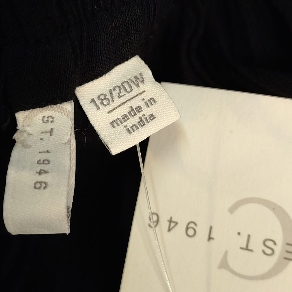 C Est. 1946 Women's Navy Blue White Embroidered Plus Size Skirt Sz 18/20W NWT - Picture 6 of 8